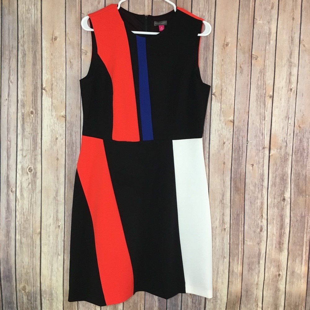 Vince Camuto Color-block Mini Shift Dress - Size M